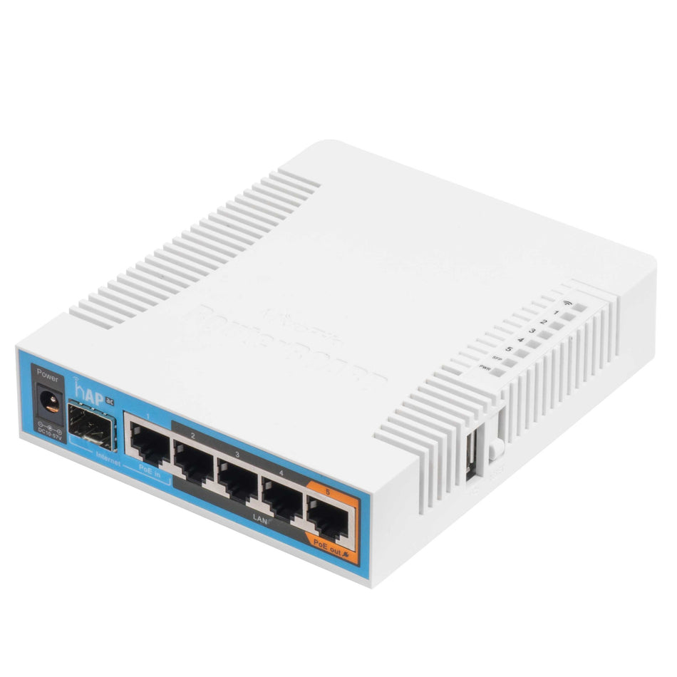 MikroTik hAP ac Gigabit Dual Band Indoor Access Point - INTL [RB962UiGS-5HacT2HnT]